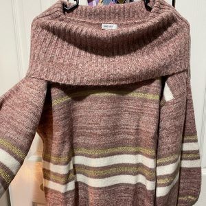 Brand new Nine West sweater. Blush pink, mauve, & shimmery gold